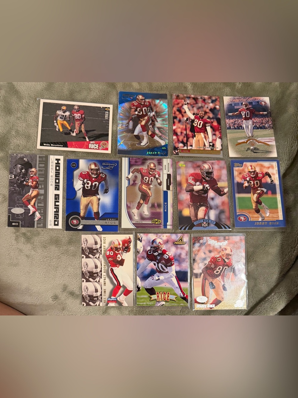 Jerry Rice NFL Football Card Collection of (11)